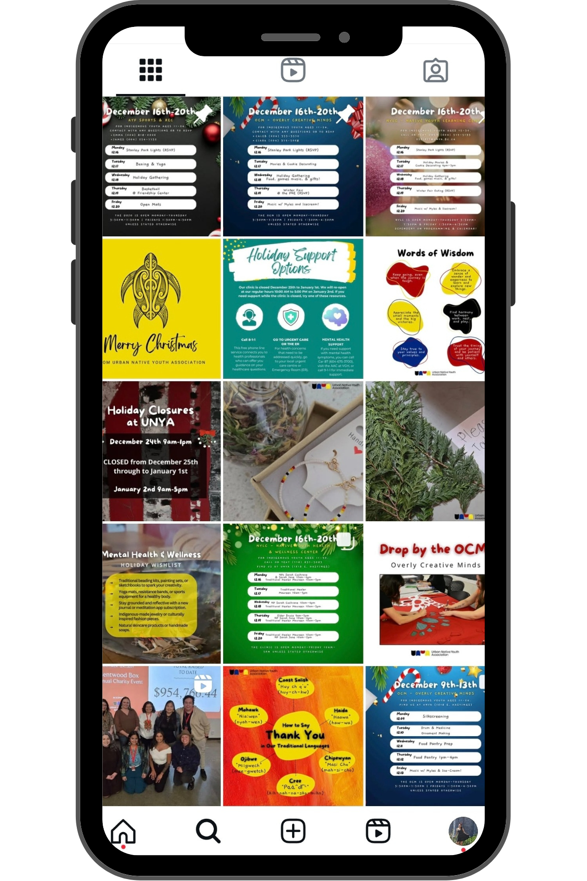 urban native youth association creative marketing portfolio